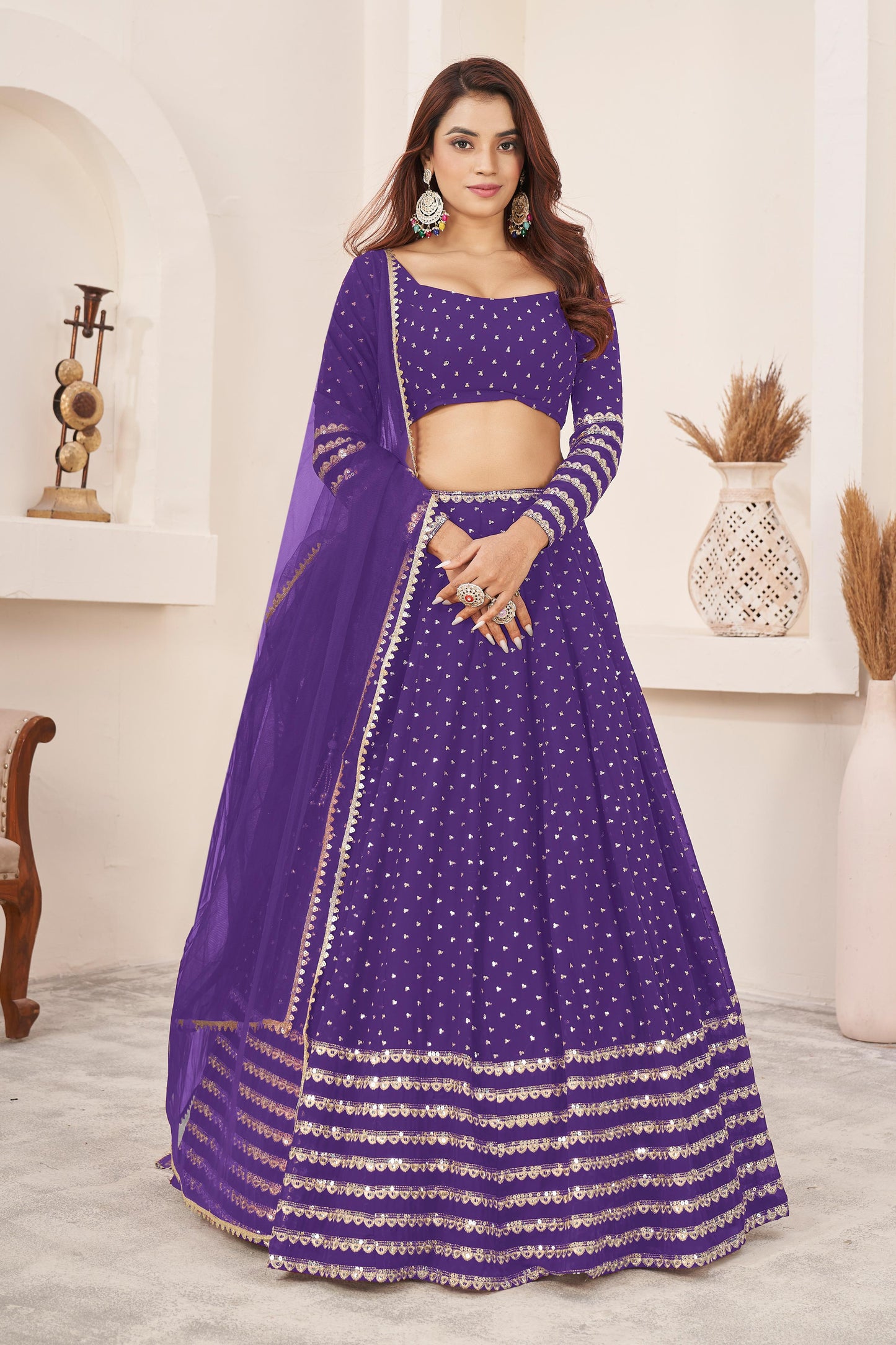 Nitya Nari Georgette Lehenga
