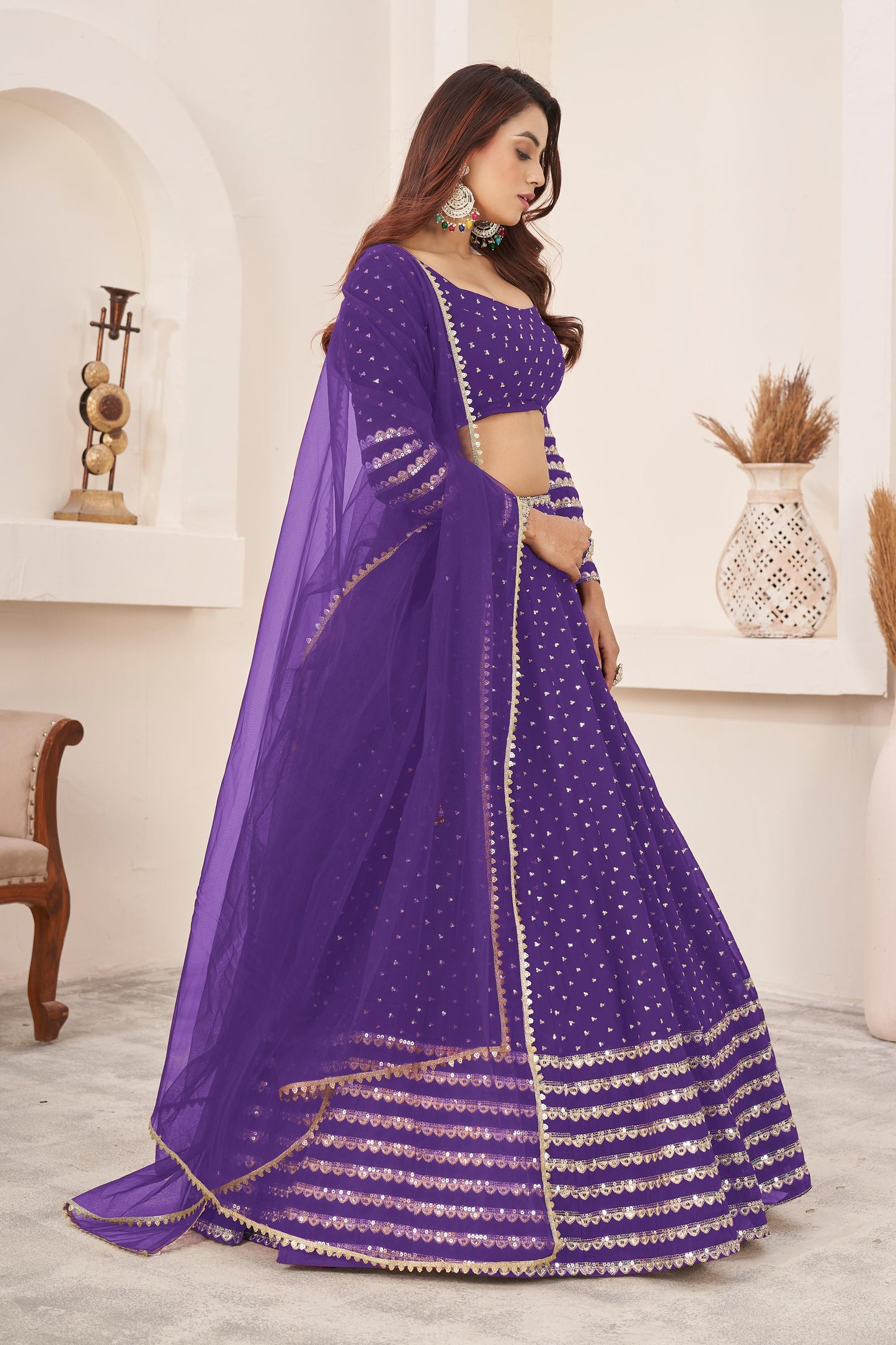 Nitya Nari Georgette Lehenga