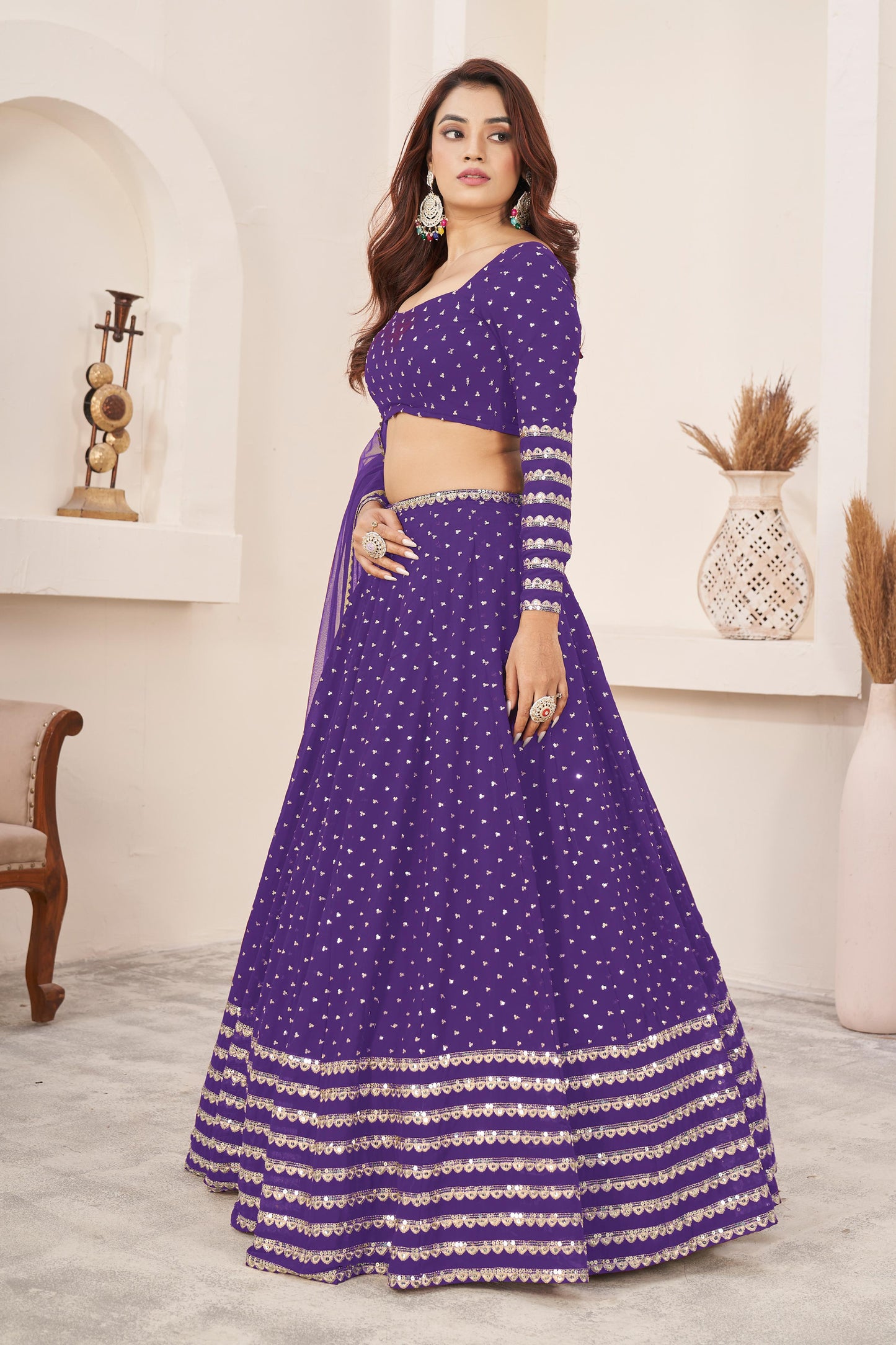 Nitya Nari Georgette Lehenga