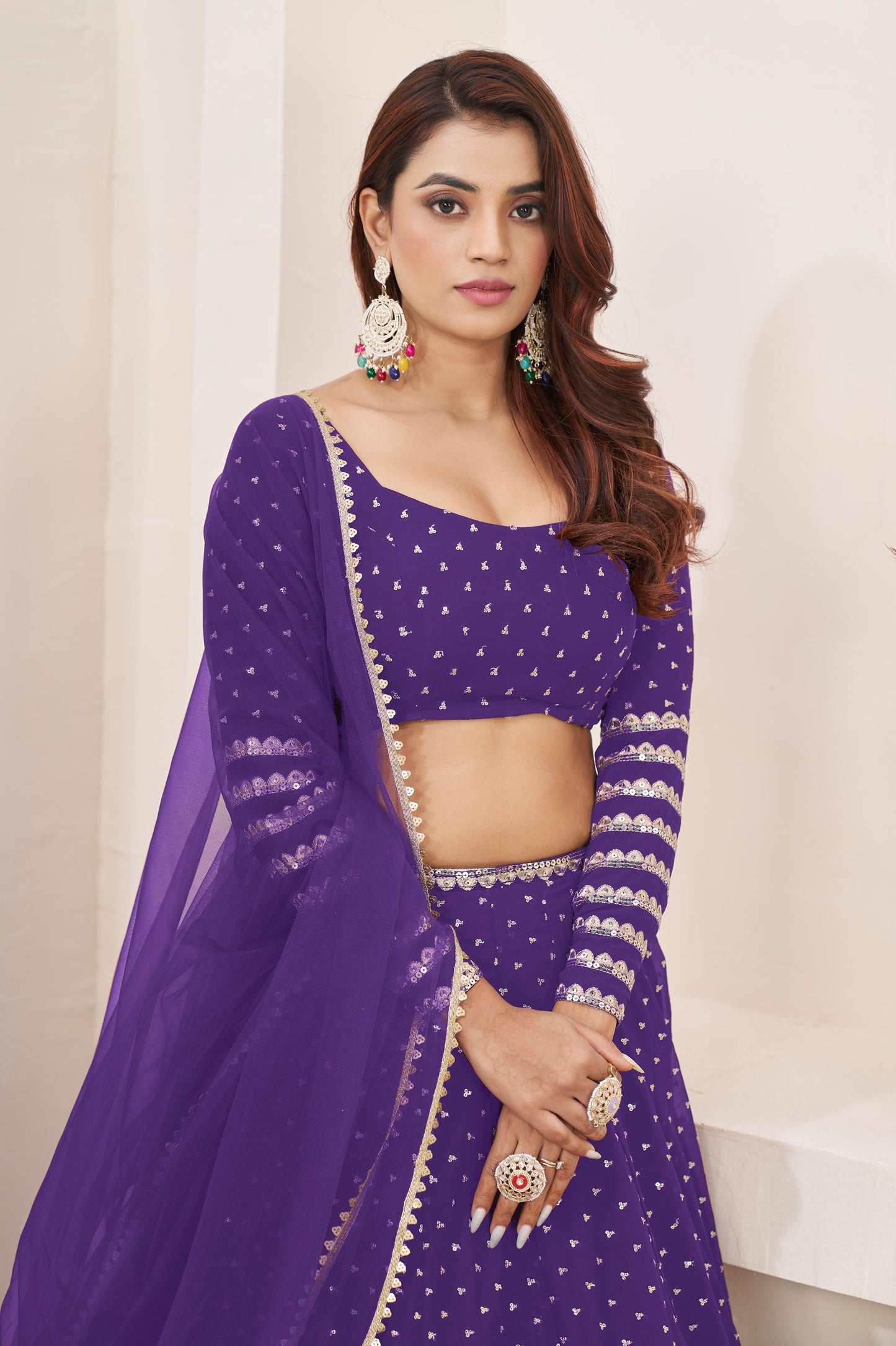 Nitya Nari Georgette Lehenga