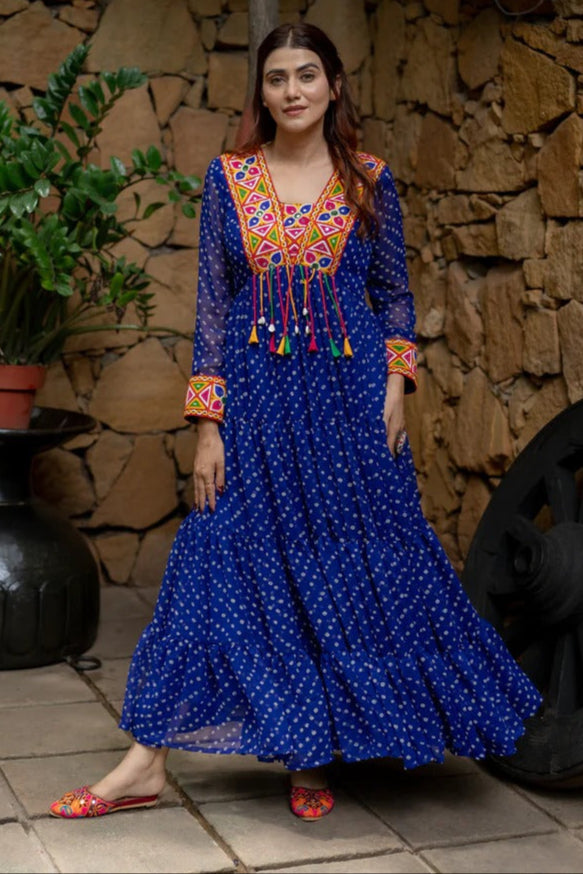 Bliss In Bloom Georgette Gown Set