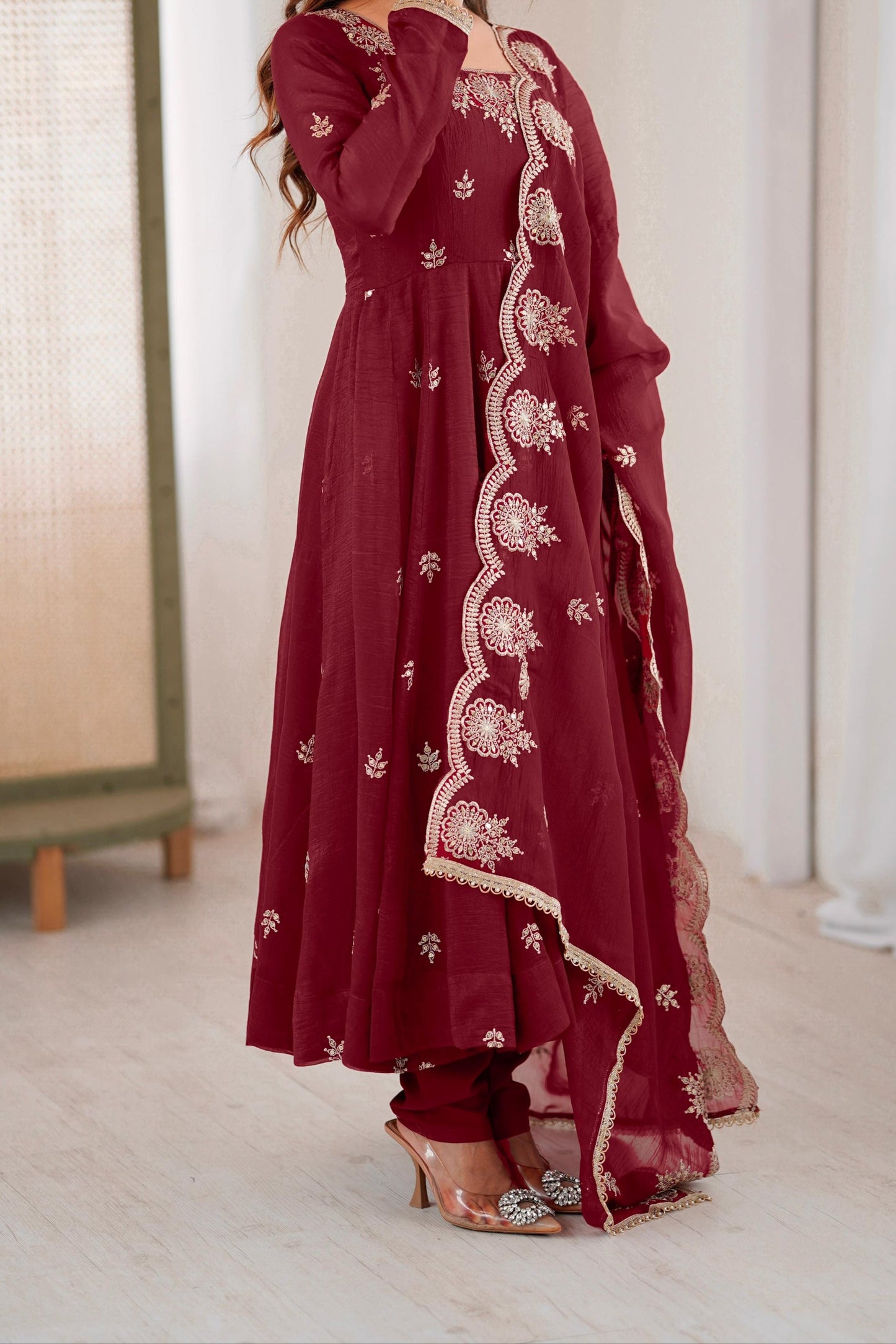 Mohanvati Fancy Silk Gown Set