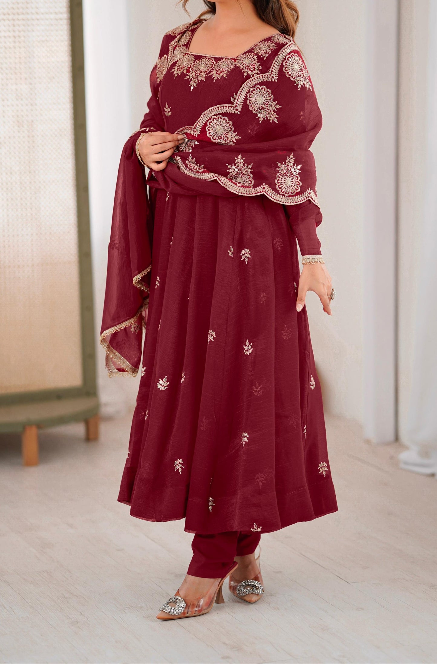 Mohanvati Fancy Silk Gown Set