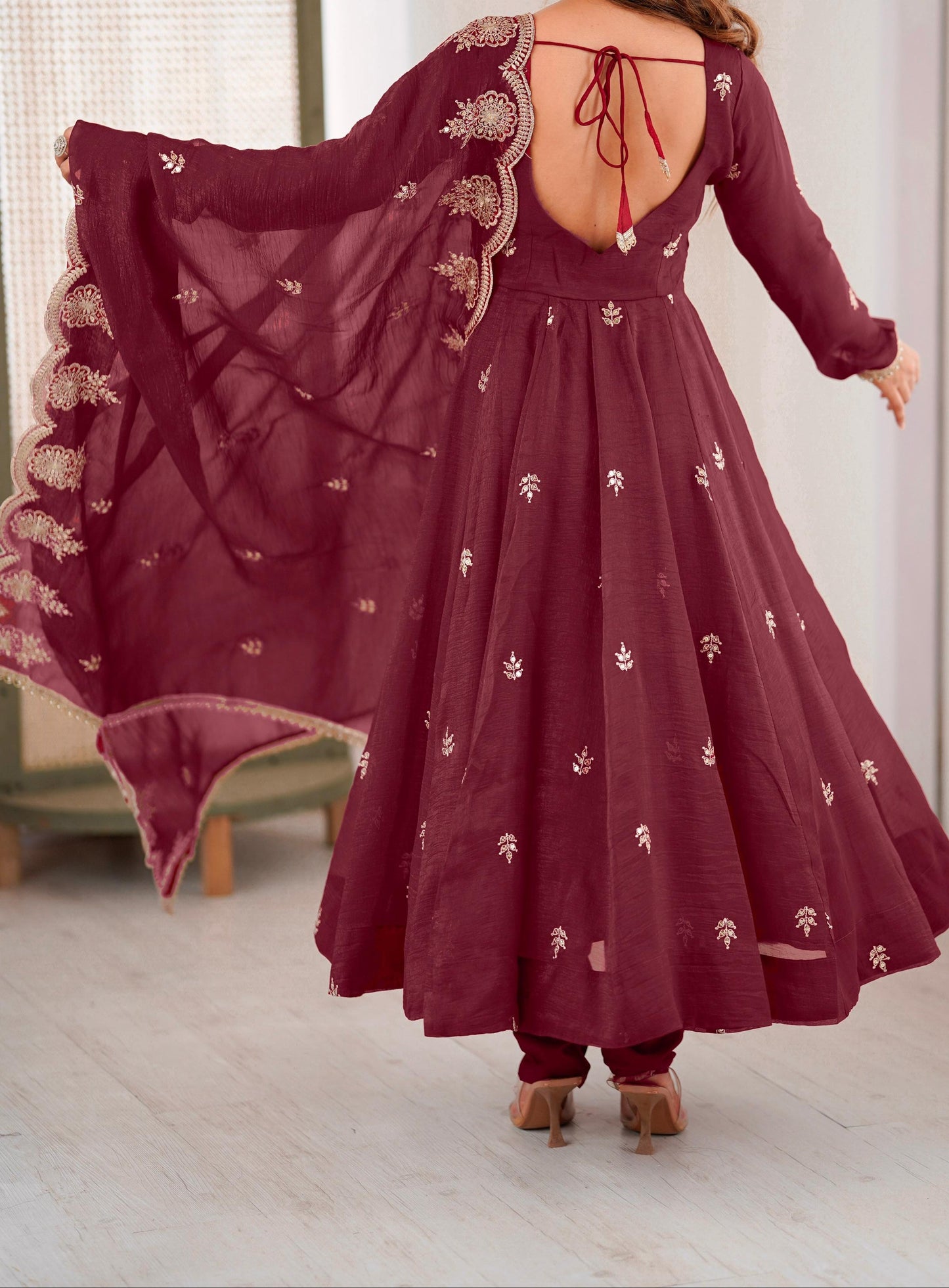 Mohanvati Fancy Silk Gown Set