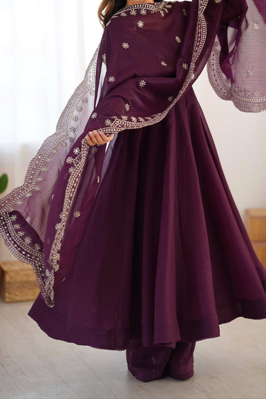 Nectar Wish Fancy Silk Gown Set