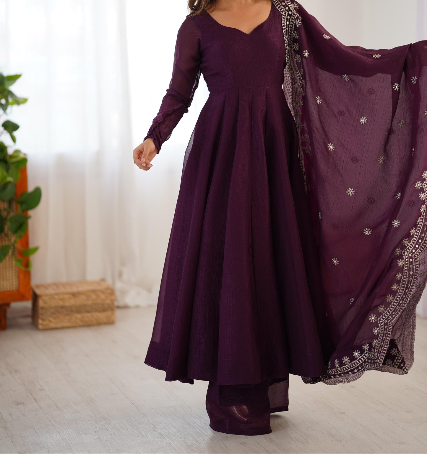 Nectar Wish Fancy Silk Gown Set