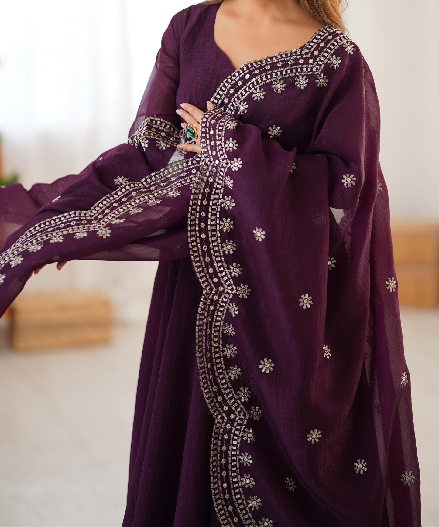 Nectar Wish Fancy Silk Gown Set