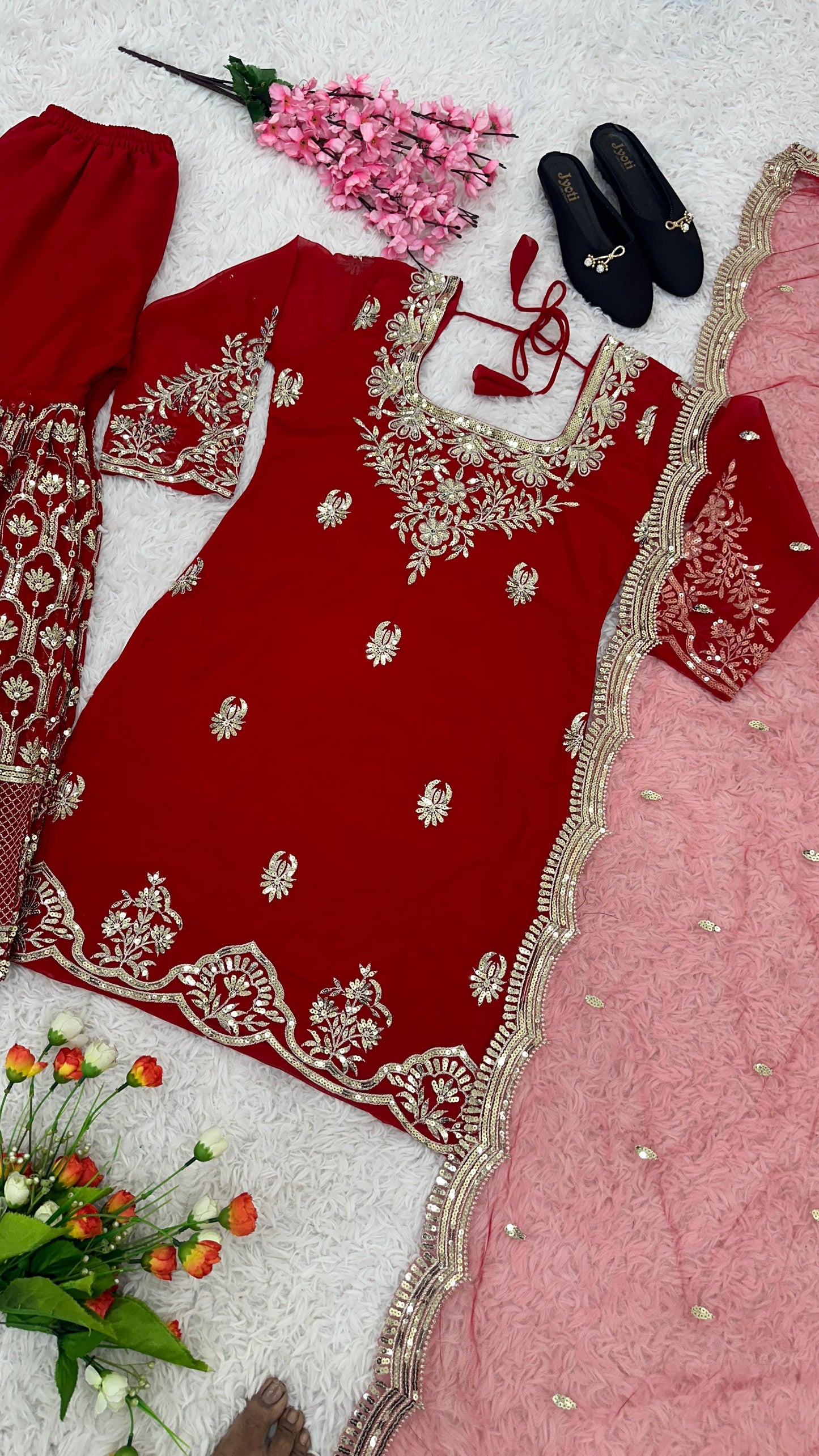 Mohini Georgette Sharara Set