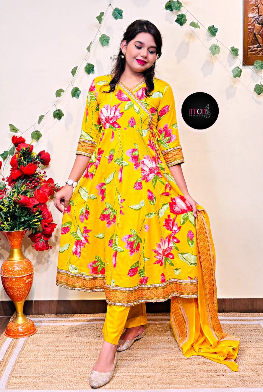 Floral Diva-Cotton Kurti Set