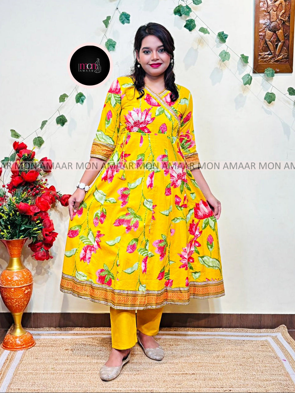 Floral Diva-Cotton Kurti Set