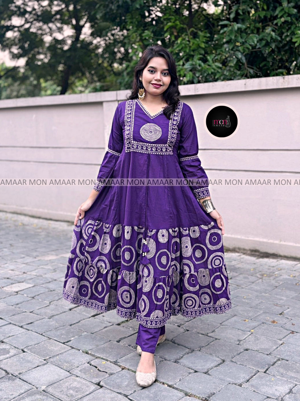 Frame Of Beauty- Cotton Kurti Set