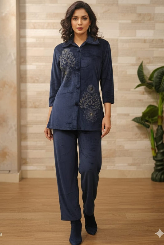 Easy Essence Velvet Coord Set