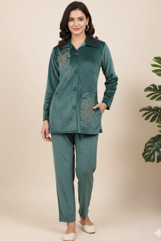 Easy Essence Velvet Coord Set