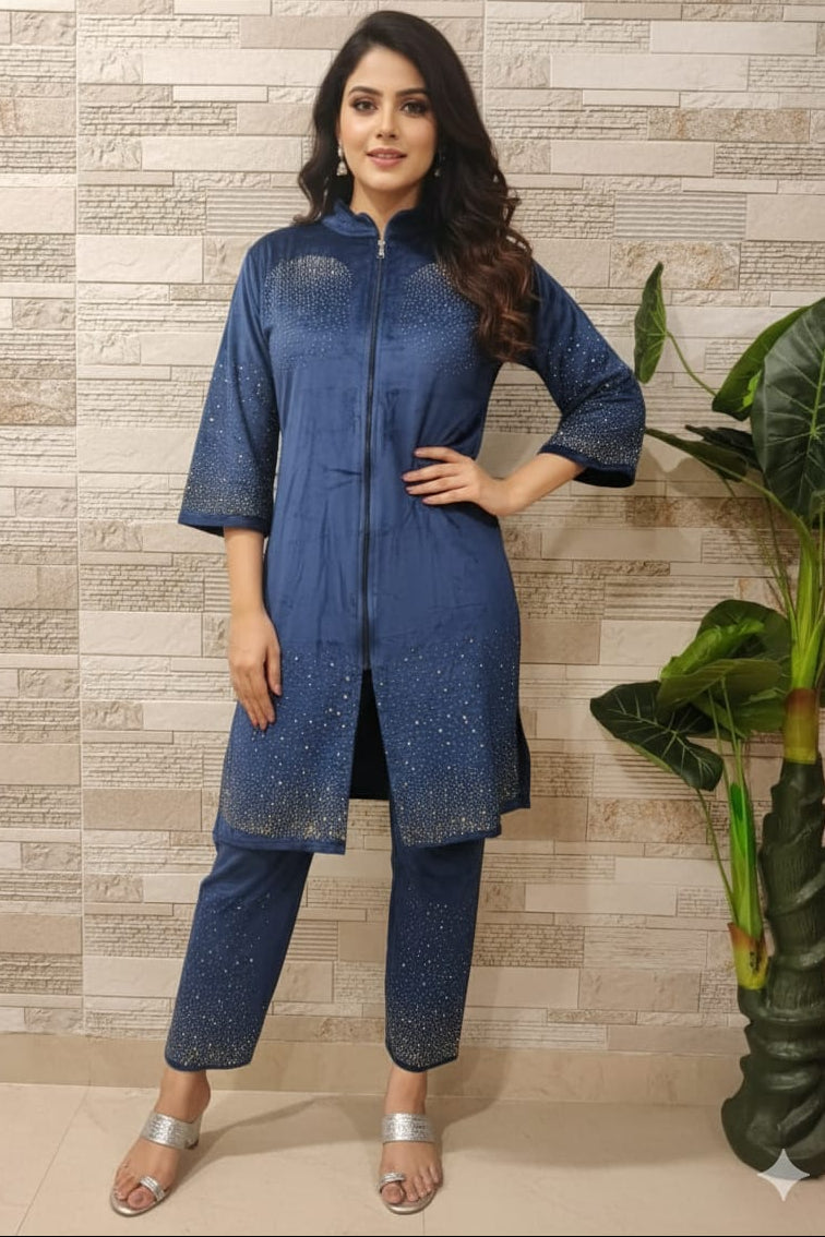 Calysta Velvet Coord Set