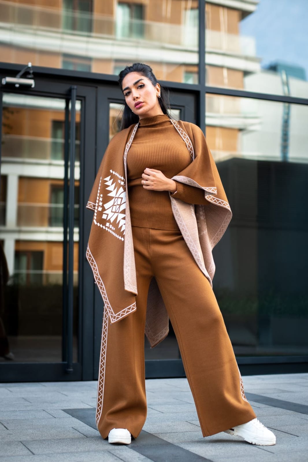 Cozy Charm Woolen Shrug Set