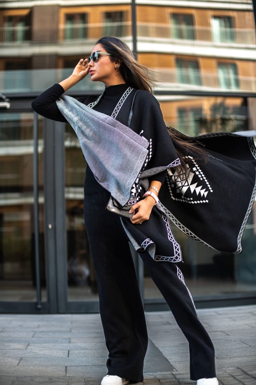 Cozy Charm Woolen Shrug Set