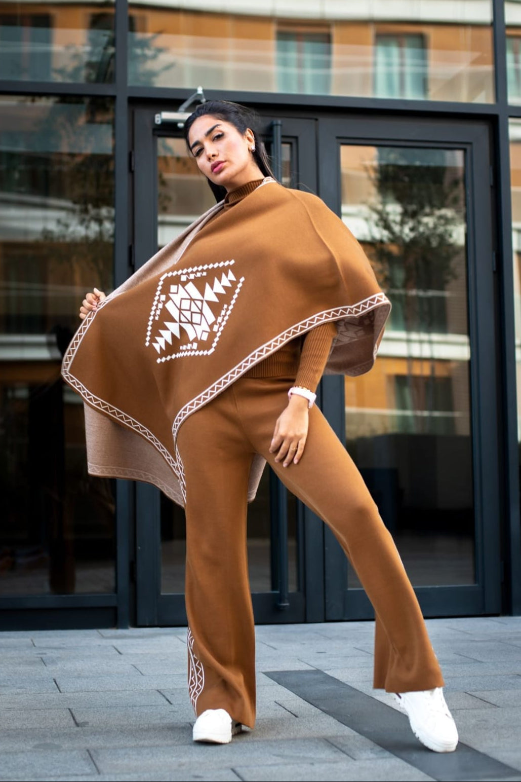 Cozy Charm Woolen Shrug Set