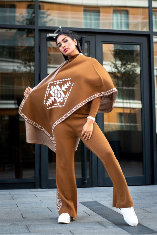 Cozy Charm Woolen Shrug Set