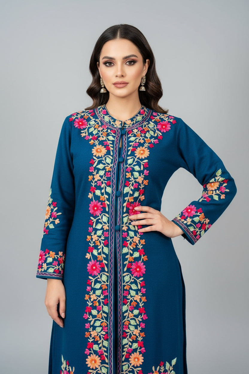 The Warm Edit Kashmiri Design Shrug Set
