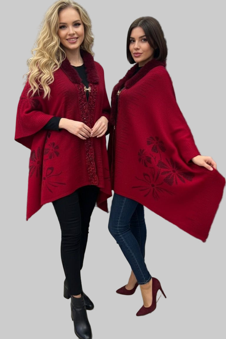 Arctic Aura Winter Poncho