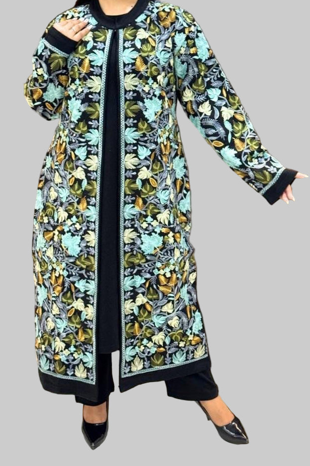 SnowThread Kashmiri Design Shrug Set