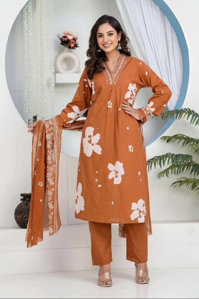 Single Aura Cotton Kurti Set