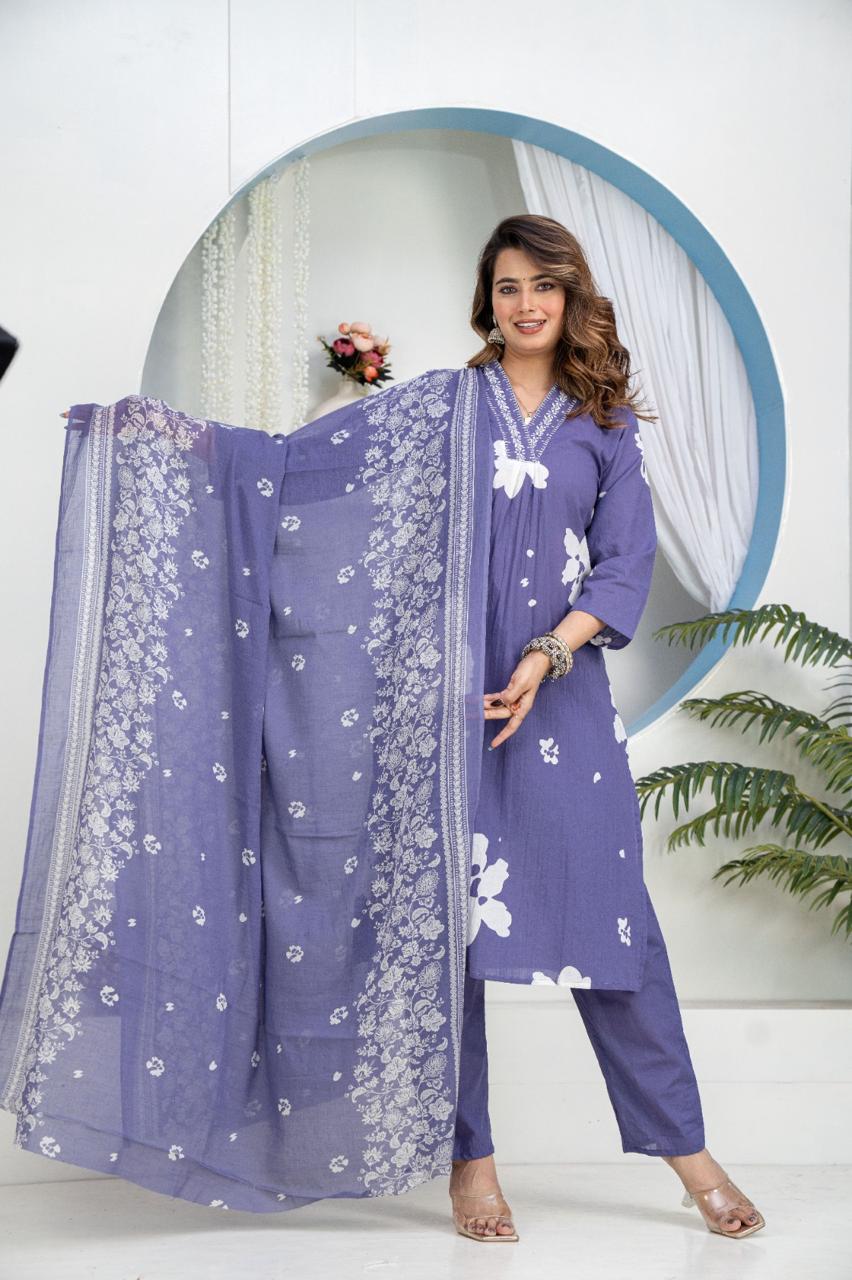 Single Aura Cotton Kurti Set
