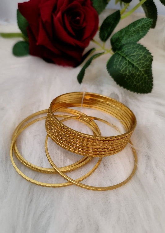 My Love(Thin Gold Plated Bangles set)