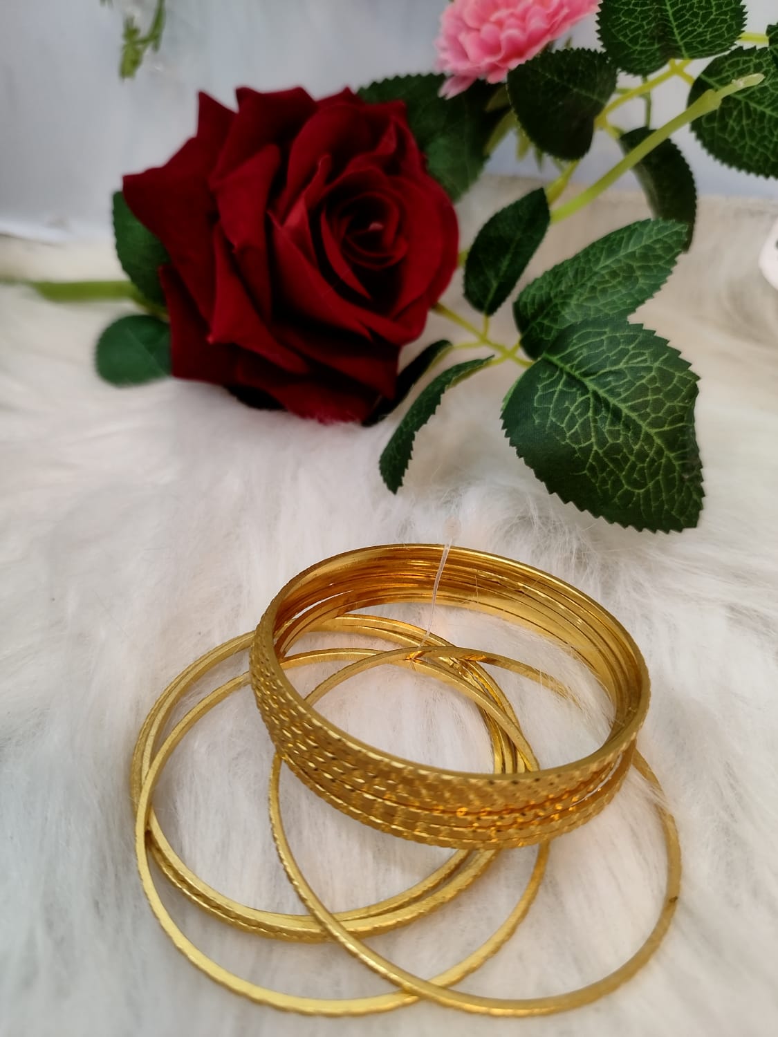 My Love(Thin Gold Plated Bangles set)