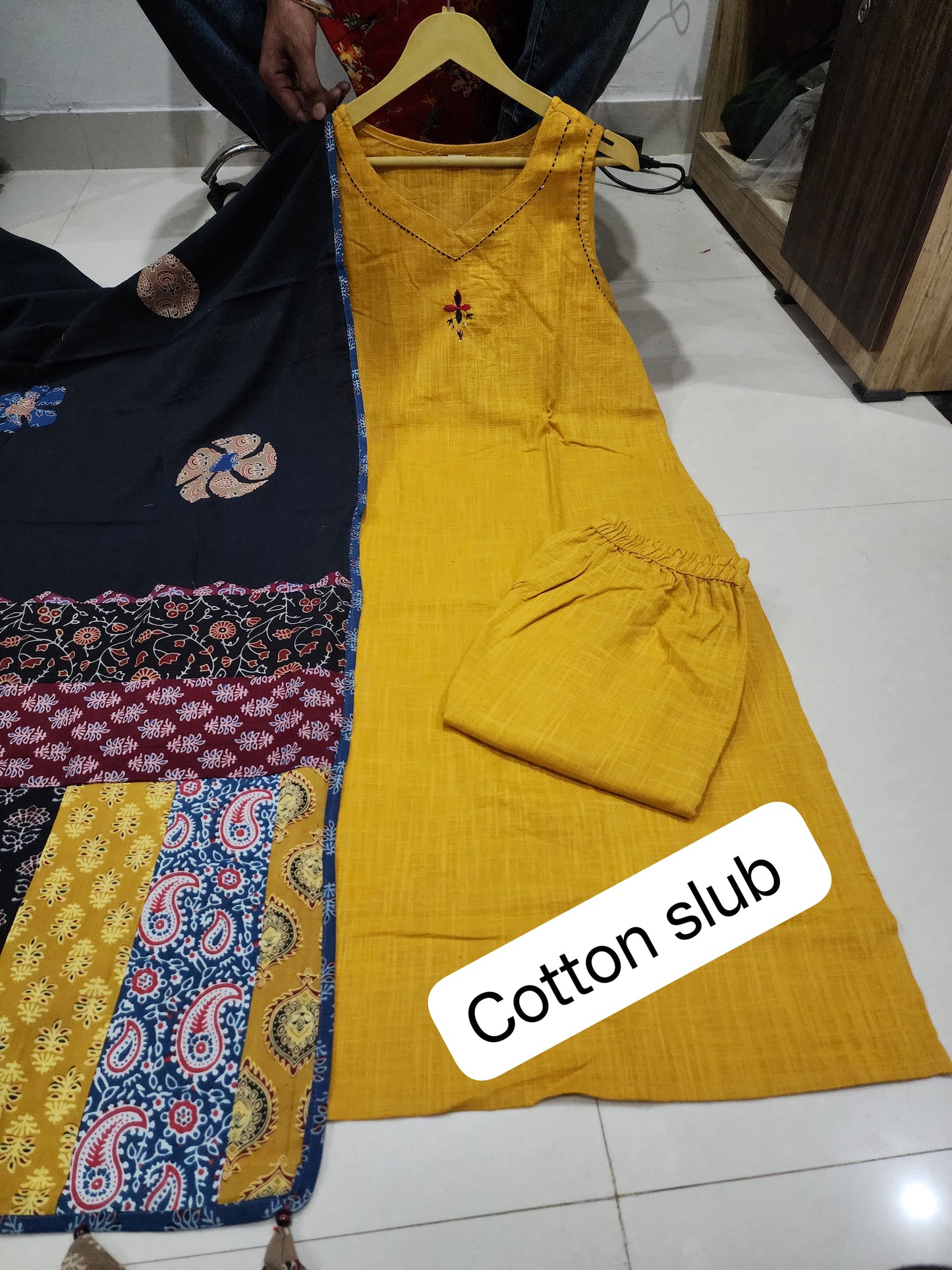 Late Summer Cotton Kurti Set