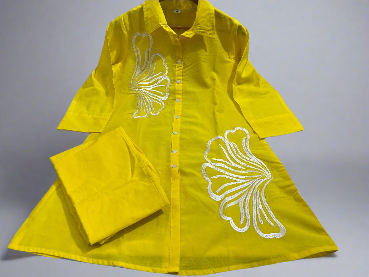 Totally Simple Cotton Yellow Coord Set
