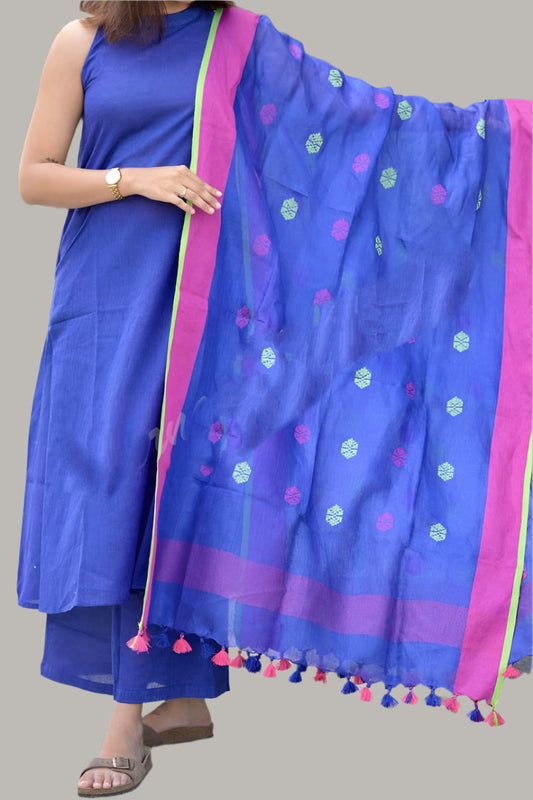 Evening Elegance Cotton Kurti Set