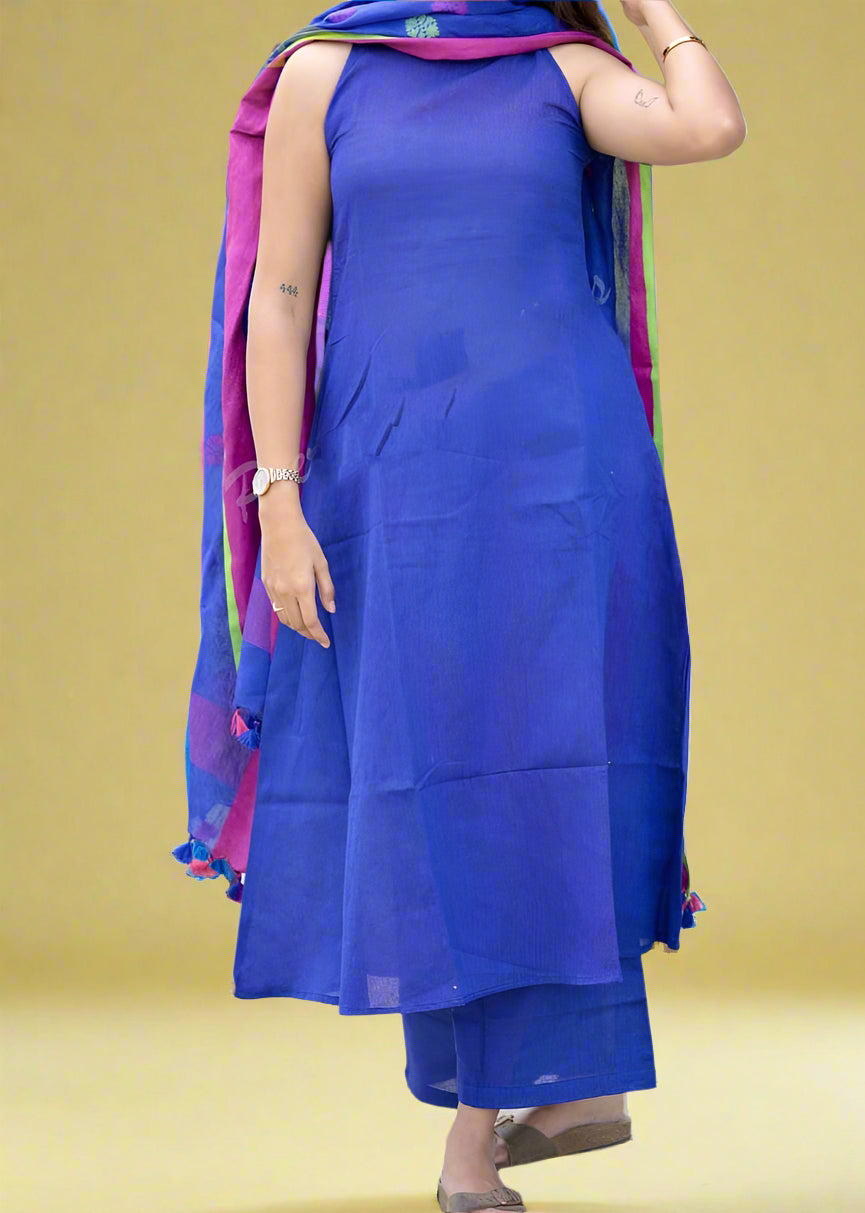 Evening Elegance Cotton Kurti Set
