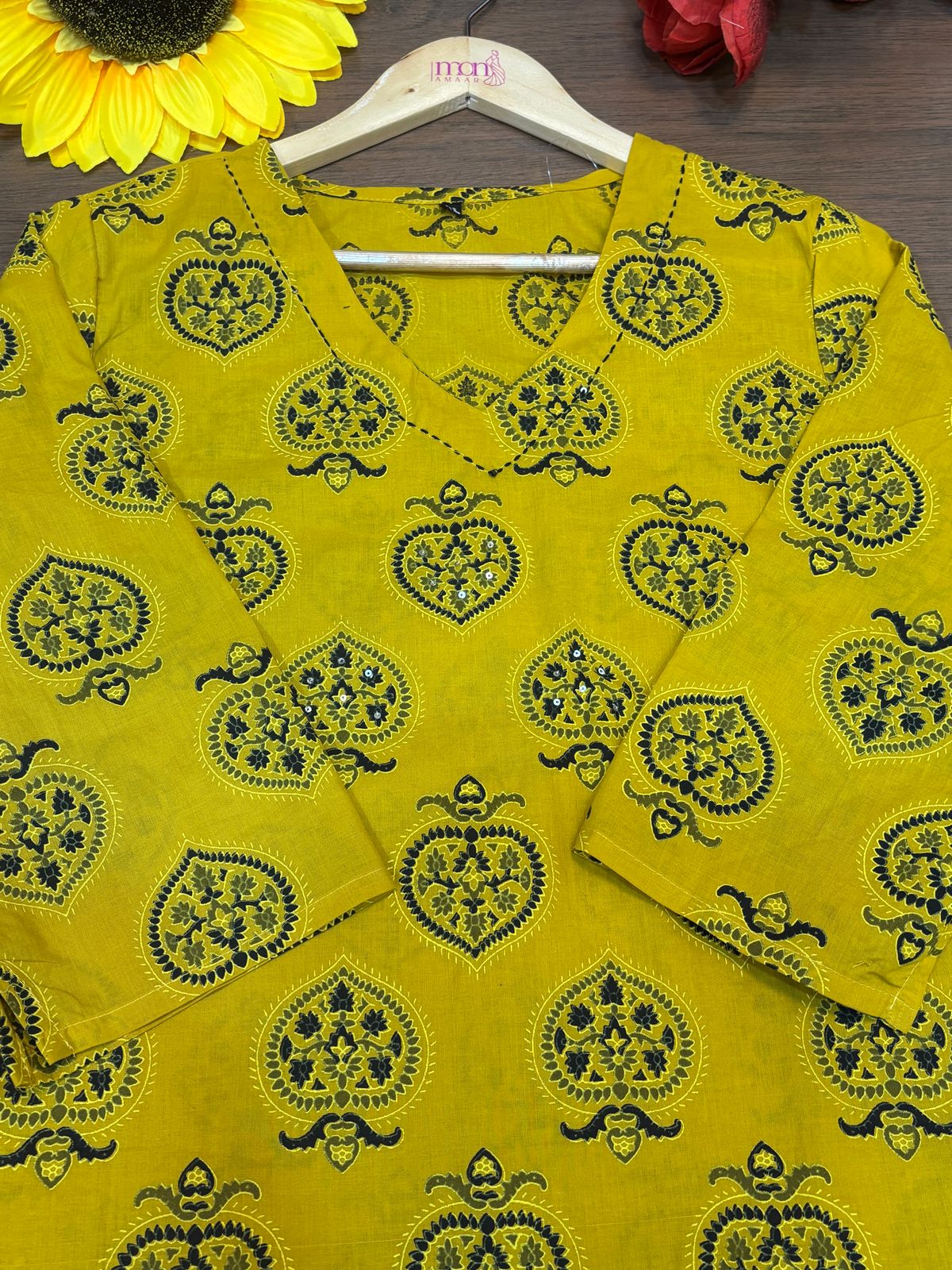 Slightly Heaven-Cotton Kurti Set