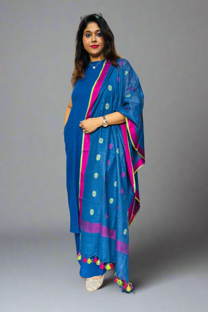 Evening Elegance Cotton Kurti Set