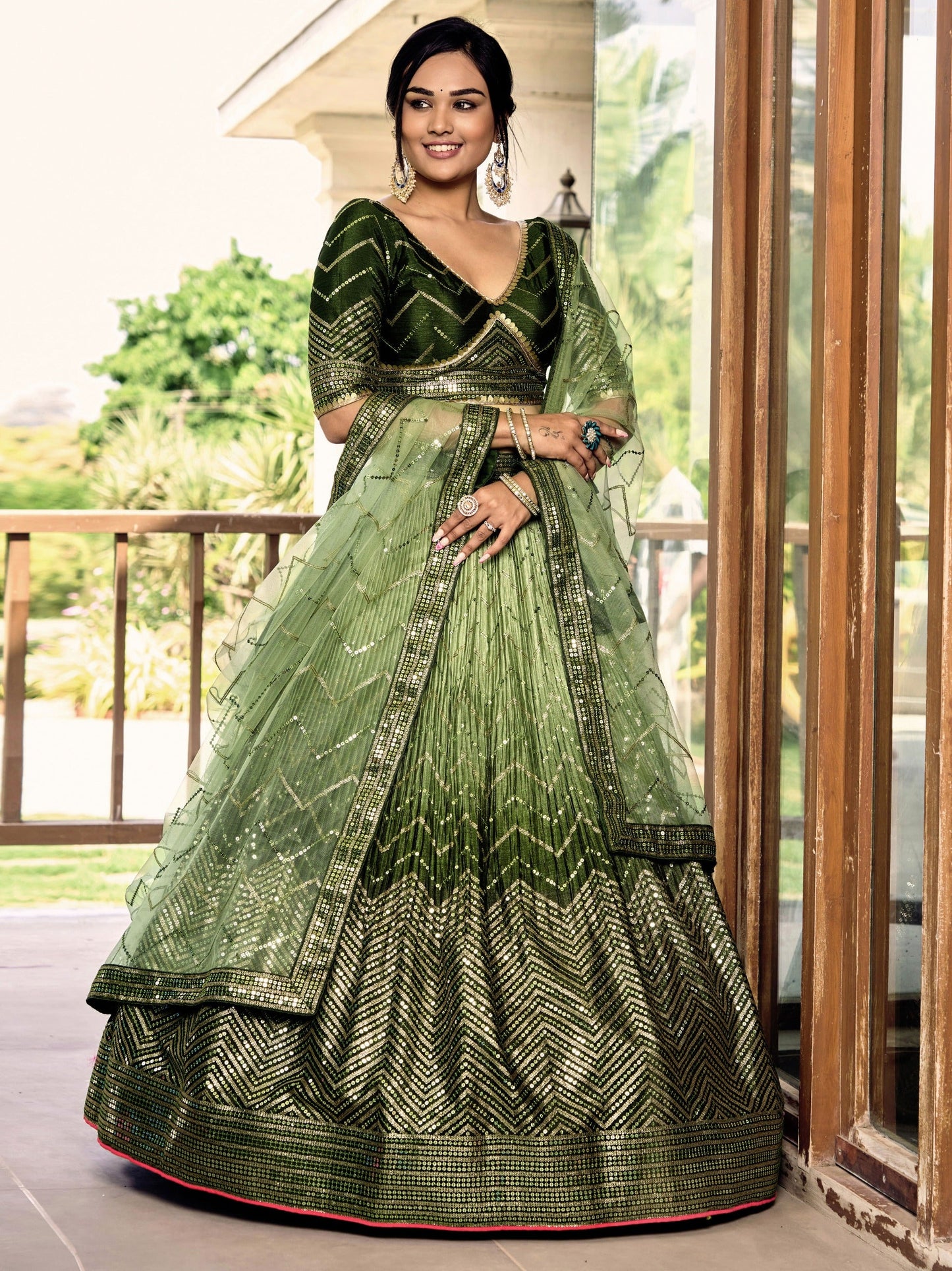 Maharani Mist Fancy Silk Lehenga