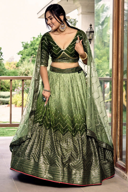 Maharani Mist Fancy Silk Lehenga