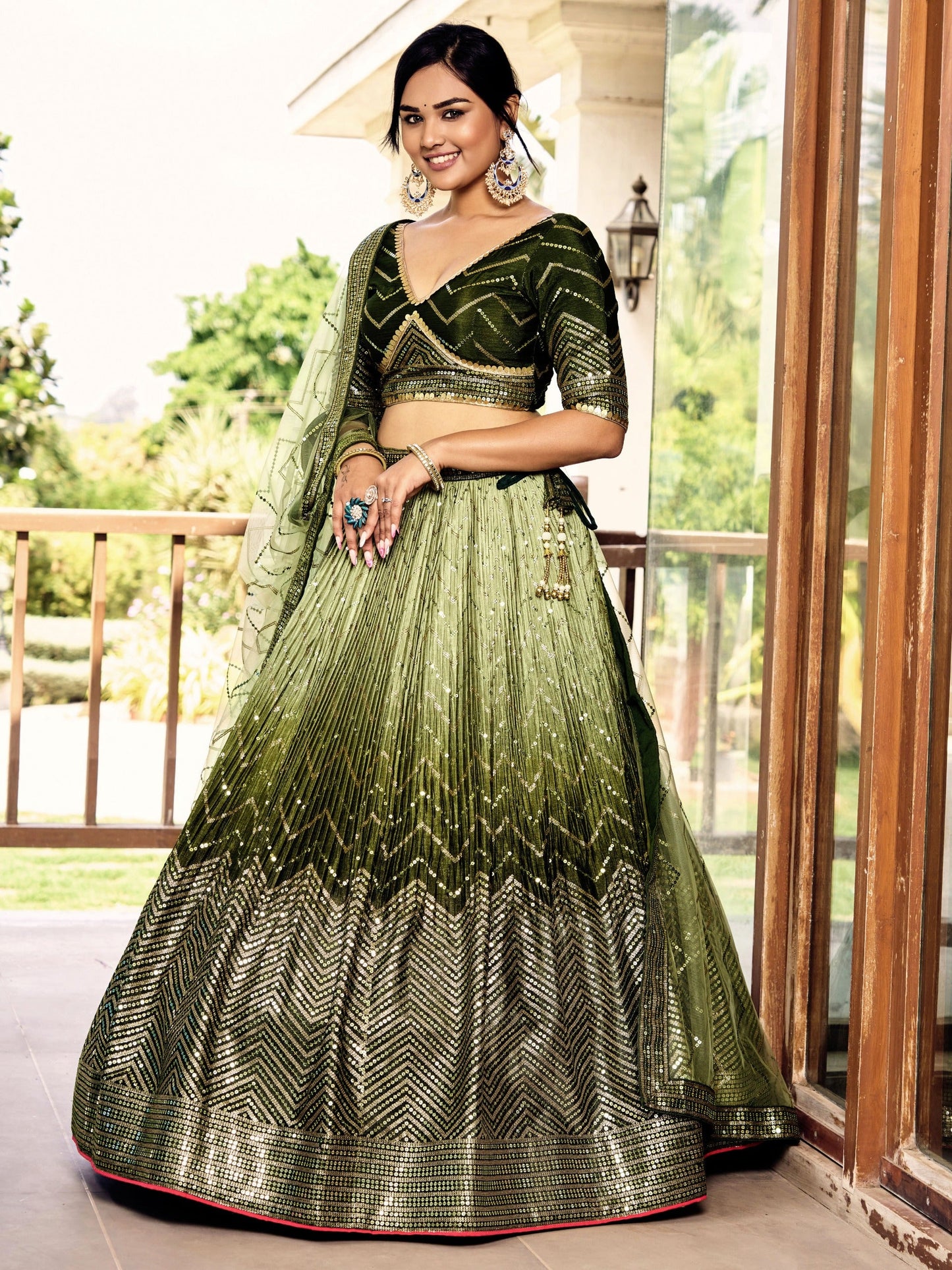 Maharani Mist Fancy Silk Lehenga