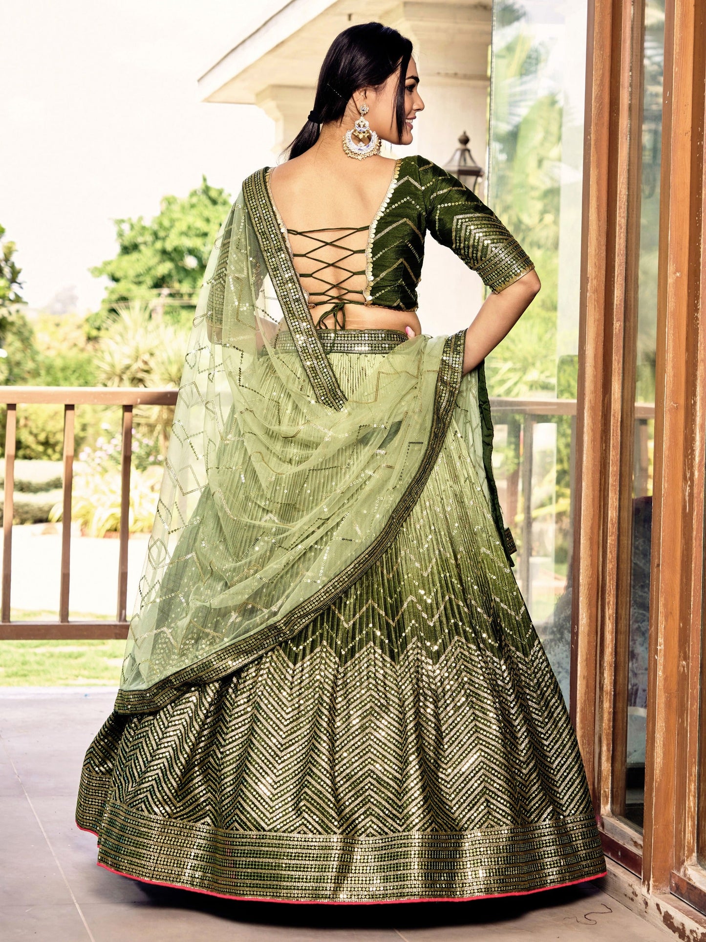 Maharani Mist Fancy Silk Lehenga