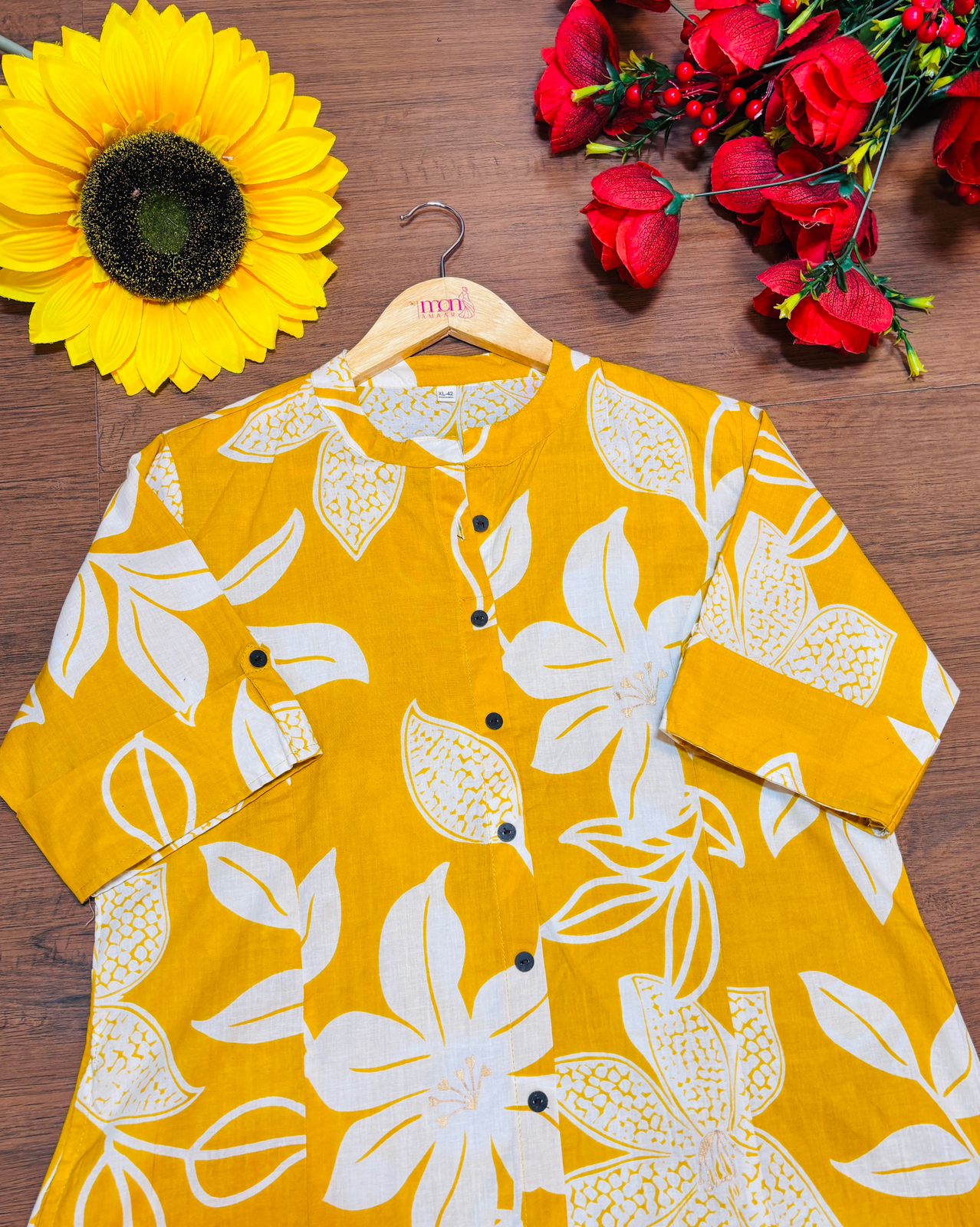 Lucky Yellow Cotton Coord Set