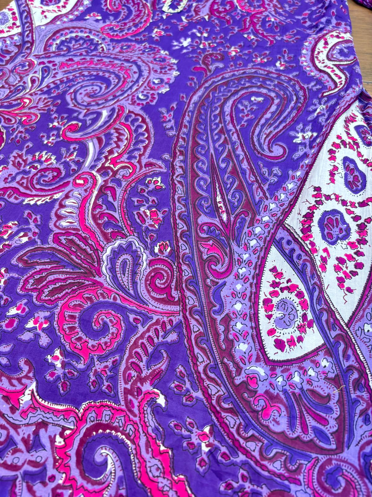 Purple Heart Cotton kurti Set - With Tulip Style Pant