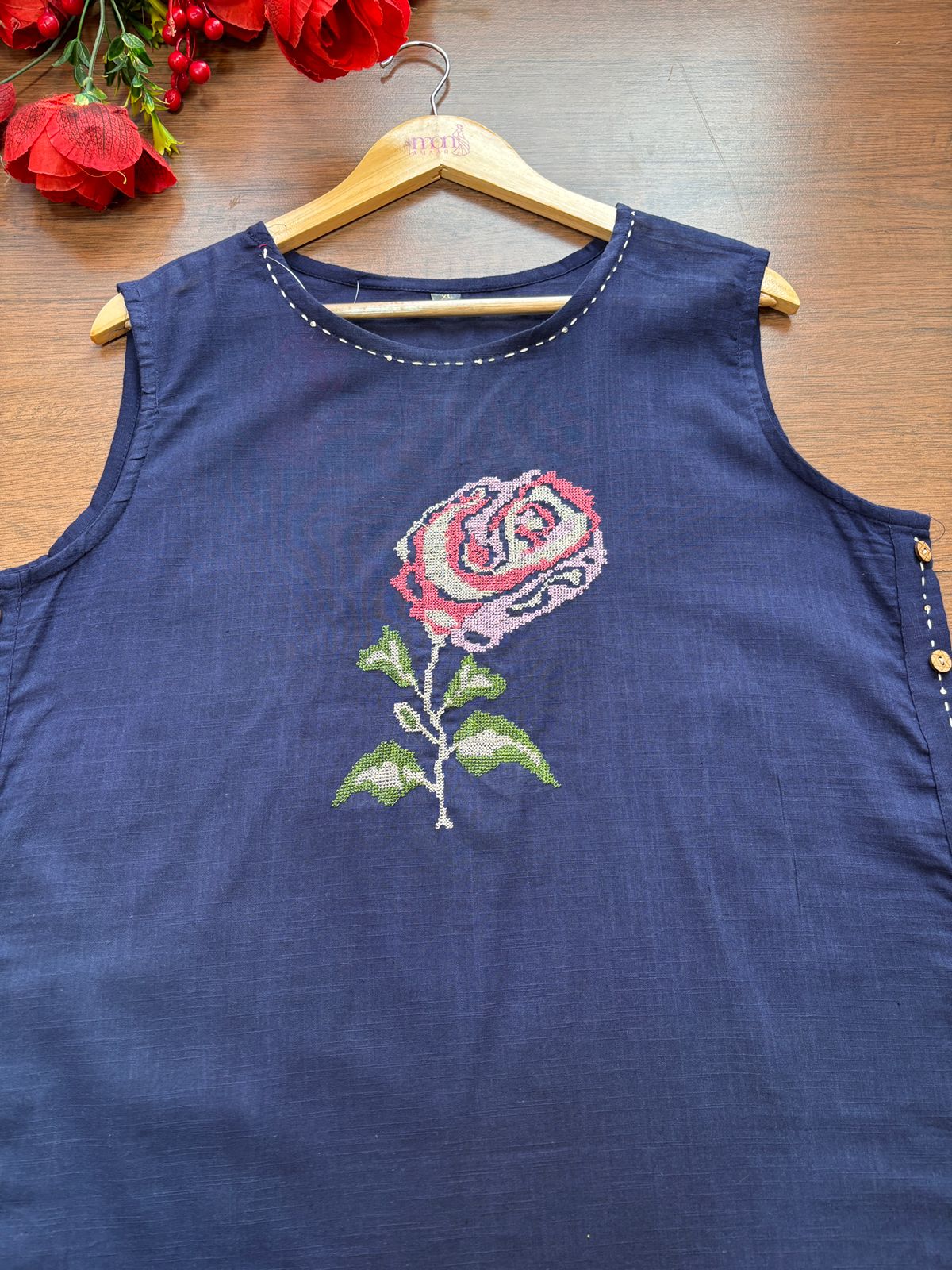 Rose-Cotton Coord Set