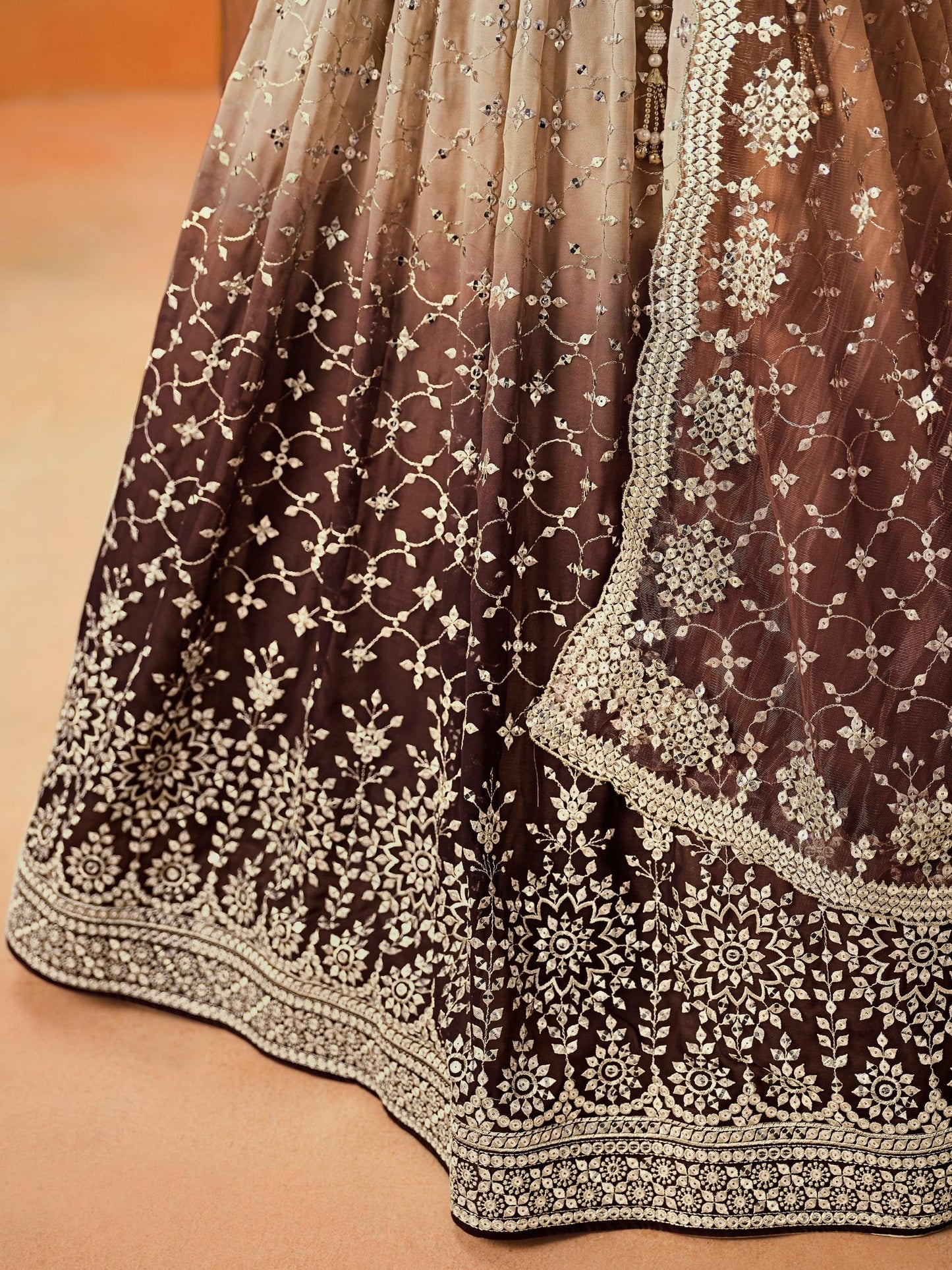 Meher Melody Georgette Lehenga