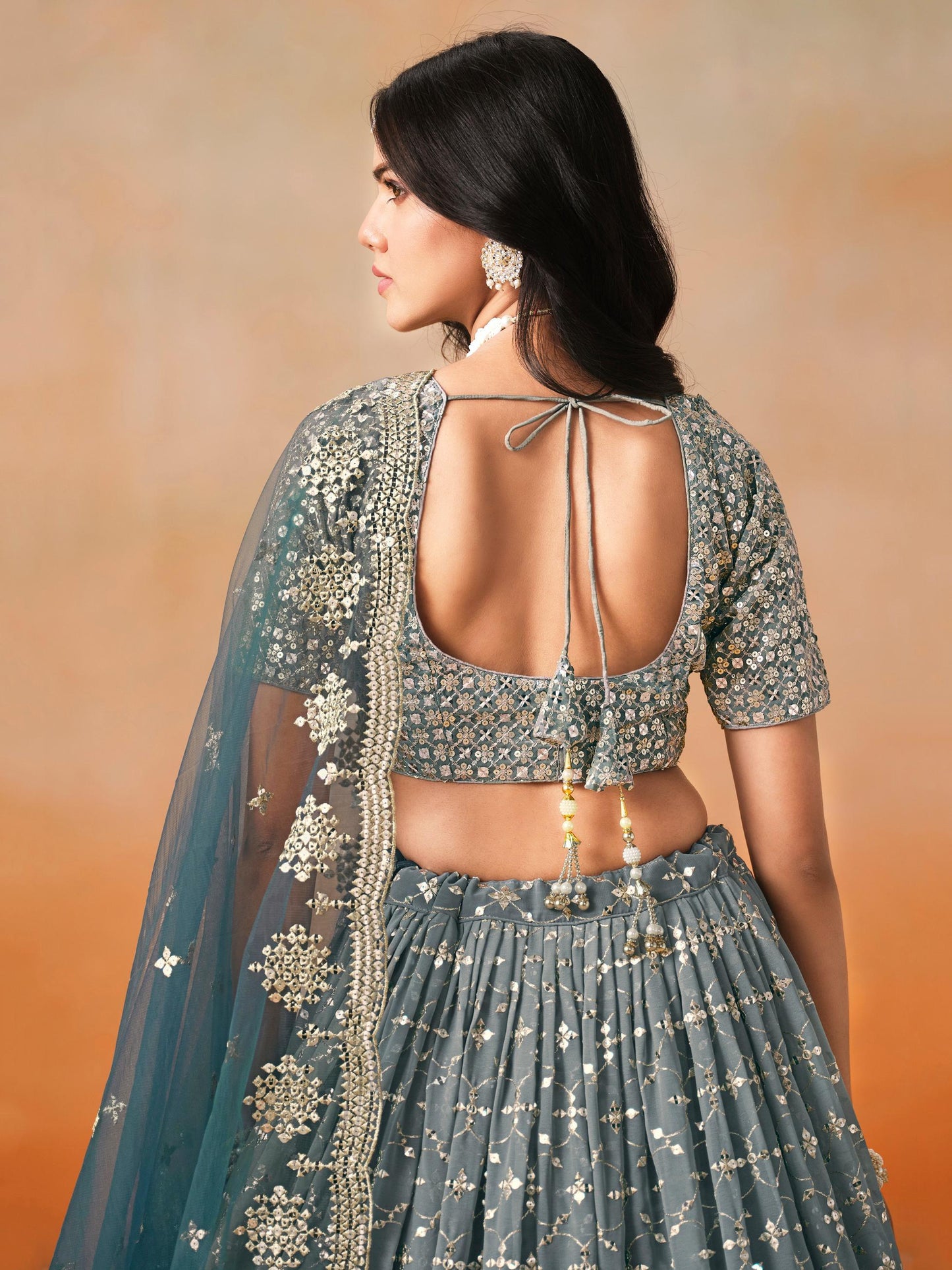 Meher Melody Georgette Lehenga