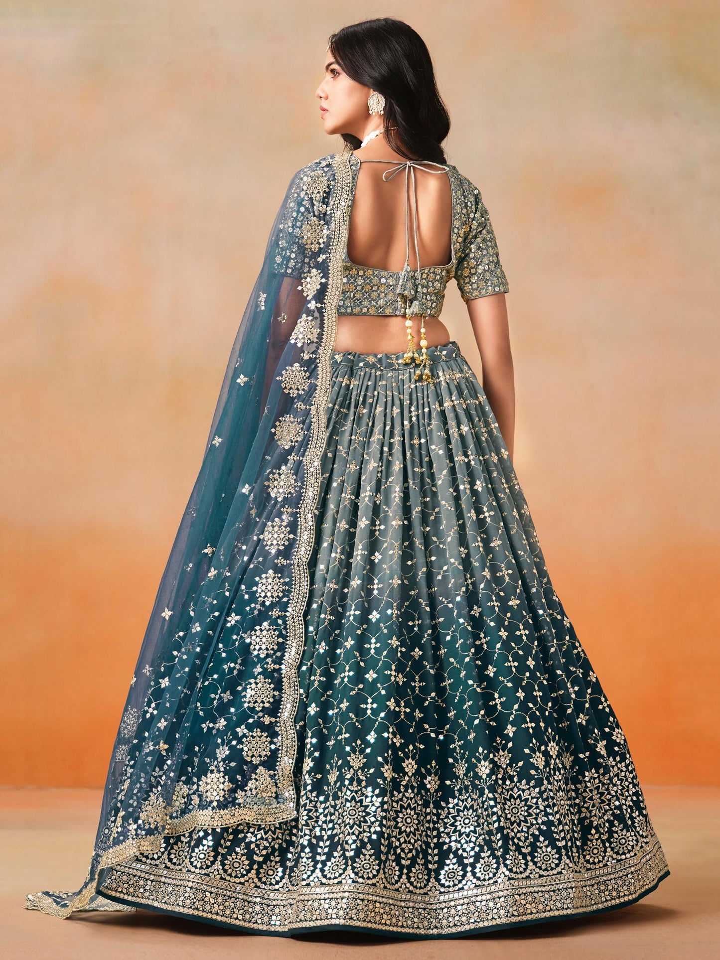 Meher Melody Georgette Lehenga