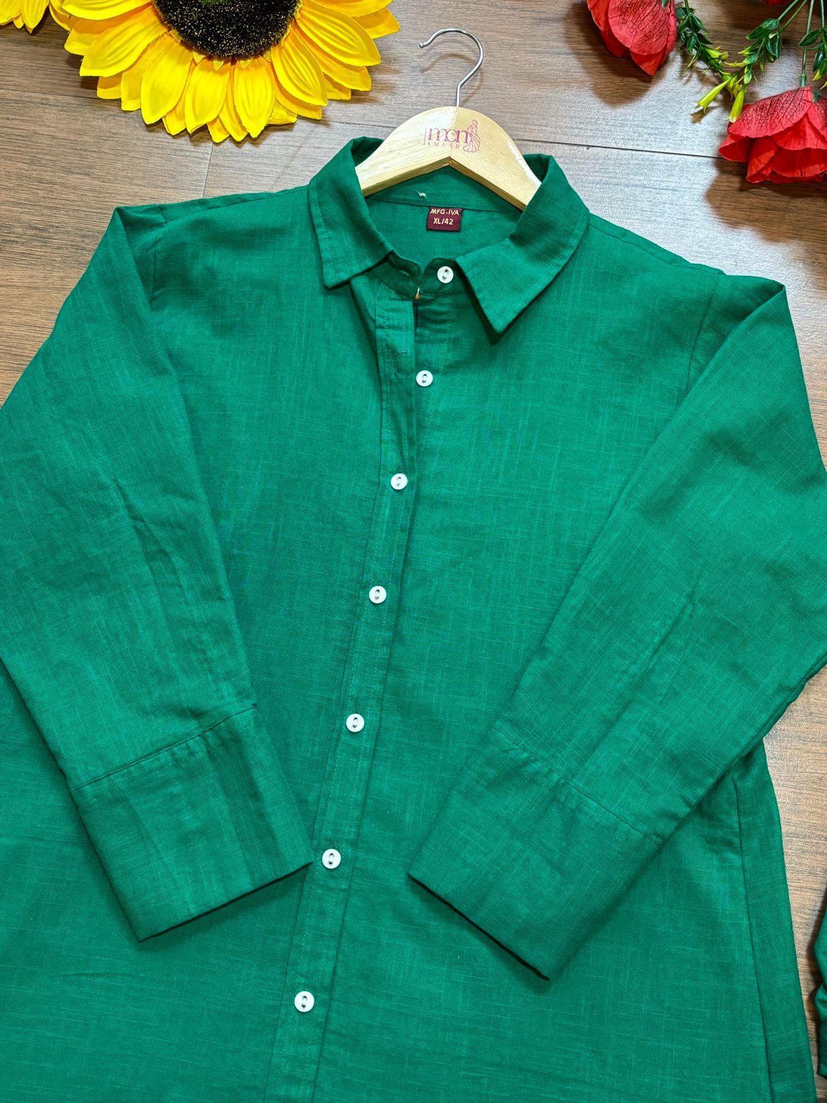 Retro Riser - Cotton Coord Set[ Top , Shirt , Pant]