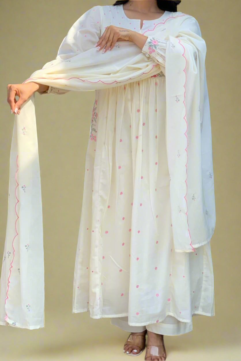 Clouds Wore Me Cotton Kurti Set