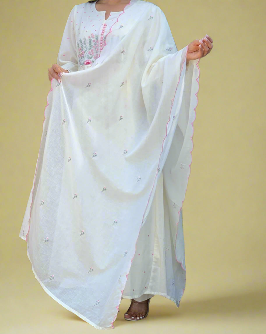 Clouds Wore Me Cotton Kurti Set