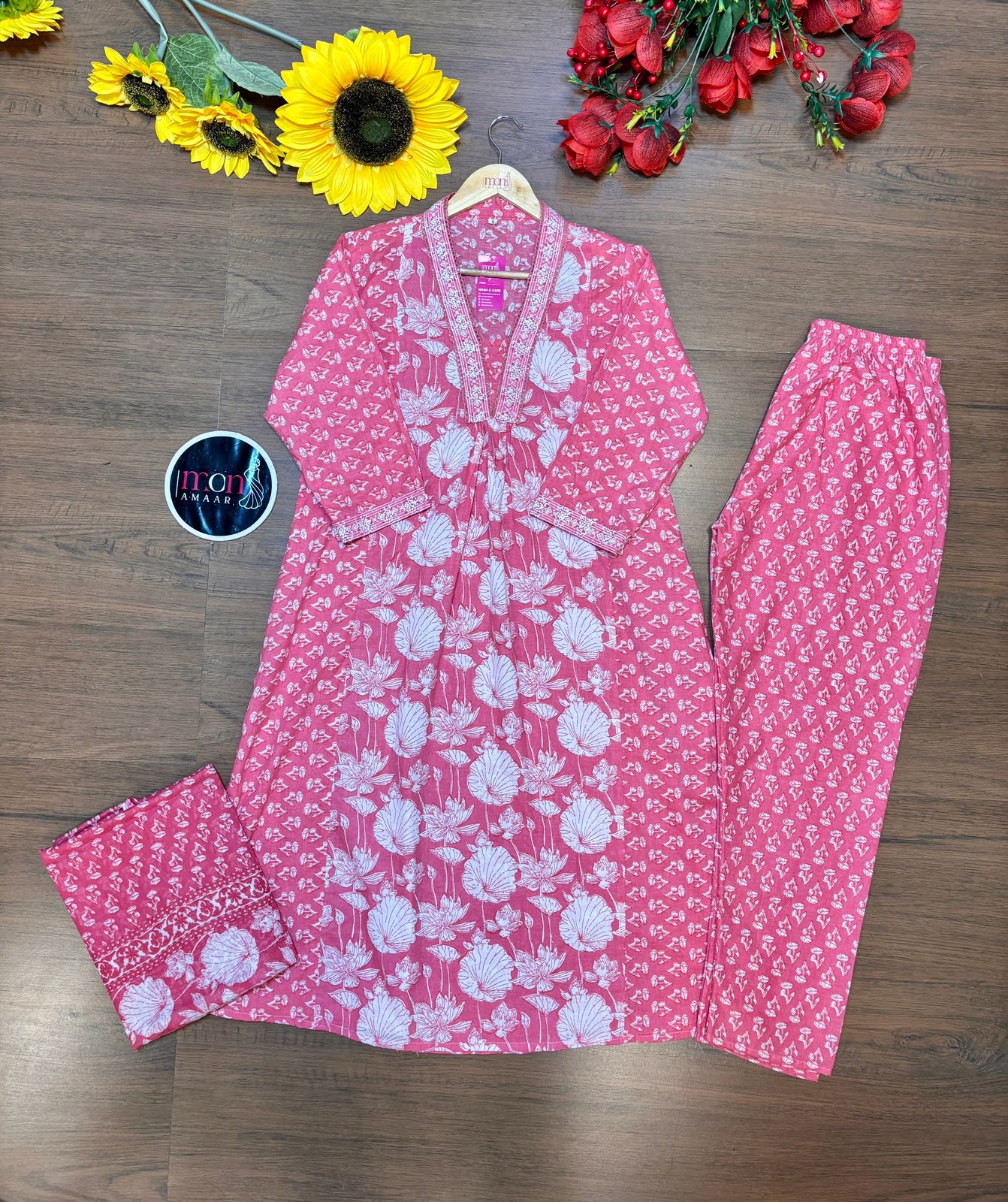 Pink Obsession - Cotton Kurti Set
