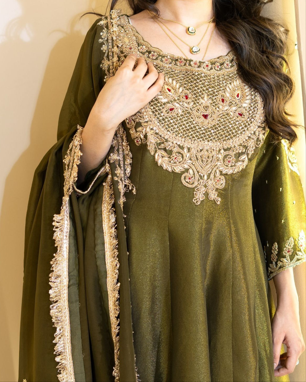 Hariyali Hues-Party Wear Suit Set